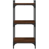  Regal za knjige s 3 razine smeđa boja hrasta 40x30x86 cm drveni | shoptok.hr