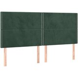  Box spring postelja z vzmetnico temno zelena 200x200 cm žamet | Shoptok.si