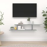 vidaXL zidna tv polica boja hrasta 125x18x23 cm konstruirano drvo Cijene