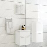 Maison Chic Komplet kopalniškega pohištva - Kopalniški sestavi visok sijaj bele barve iverna pl., (21787659) | Shoptok.si
