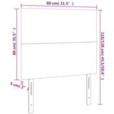  Uzglavlje svijetlosivo 80x5x118/128 cm tkanina | shoptok.hr