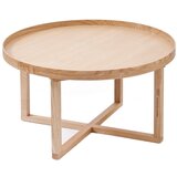 Wireworks Okrogla kavna mizica iz hrastovega lesa Round, Ø 66 cm | Shoptok.si