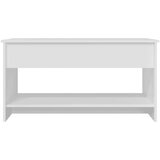 vidaXL Klubska mizica bela 102x50x52,5 cm konstruiran les | Shoptok.si