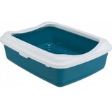  Toalet za mace classic sa ramom 37x15x47 petrol/beli Cene