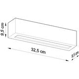 Nice Lamps zidna keramička lampa Sollux Vega | shoptok.hr