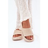 Boto Women's Foam Slippers On Platform Beige Vanesha | shoptok.hr