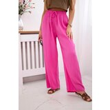 Kesi Włoski Muslin pants with a wide leg pink Cijene