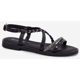 VINCEZA Flat Sandals With Decorative Straps | shoptok.hr