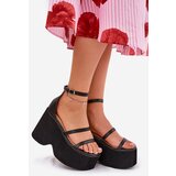 Boto Women's Sandals On Massive Platform And Wedge Black Etette | Shoptok.si