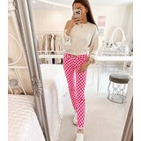 Gemre Pink plaid fabric pants Bler | Shoptok.si