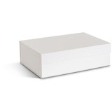 Bigso Bele kartonaste dekorativne škatle za shranjevanje v kompletu 3 ks s pokrovom 42,5x29,5x13 cm Kian Paper Laminate – | Shoptok.si