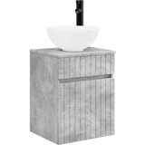 vidaXL Visoka umivalnik s police Betonsko siva 39 x 35 x 63 cm, (5000245693) | Shoptok.si
