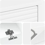  Ormar za cipele HAARLEM 78 x 24 x 103 cm Konstruirano drvo - Bijela | shoptok.hr