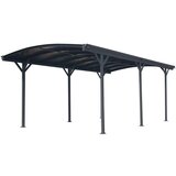 WESTMANN aluminijska nadstrešnica za automobile s okruglim lukom Stockholm 17 m2 (3x6 m) | BRANDED IN GERMANY | shoptok.hr