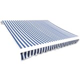 vidaXL Tenda iz platna 500x300 cm modra in bela, (20610492) Cene