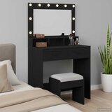  Toaletni stol Crni hrast 79 x 41 x 135 cm Konstruirano drvo | shoptok.hr