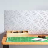 vidaXL Srebrna Aluminij 50 x 30 x 0.2 cm Nedrseči Cene