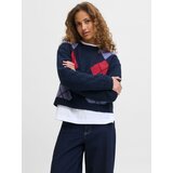 JJXX Pulover 'JXHarvi' temno modra / lila / grenada | Shoptok.si