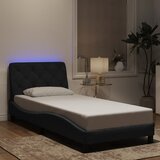  Okvir kreveta s LED-om bez madraca crni 80 x 200 cm baršunasti | Eponuda.com