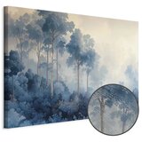  Slika - Landscape with Trees in Illustrative Style Fairy-Tale Blue Forest 30x20 Premium Print | shoptok.hr