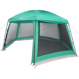  Šator za bazen s uklonjivim letvicama i mrežastim stjenkama Zelena 512 x 458 cm | shoptok.hr