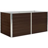 Maison Chic Dvignjeno Cvetlično korito - Cvetlični Lonec pocinkano jeklo 160x80x77 cm rjavo, (21788629) Cene