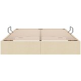 Otomanski krevet s pohranom Krema 140 x 200 cm tkanina | shoptok.hr