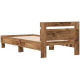  Okvir kreveta s uzglavljem Staro drvo 80 x 200 cm | shoptok.hr