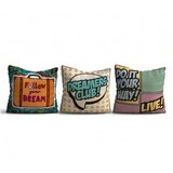 WALLXPERT Set od 3 jastučnice 43x43cm Šarene | Eponuda.ba