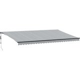 vidaXL Avtomatsko zložljiva tenda antracit in bela 600x300 cm | Shoptok.si