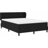  s opruga kutije s uzglavljem Crna 140 x 200 cm tkanina | shoptok.hr