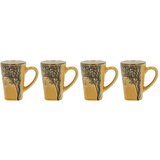 Villa Collection Rumene lončene skodelice v kompletu za espresso 4 ks 100 ml Hela – | Shoptok.si