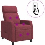  Krevetna stolica za masažu Vinska crvena Tkanina | shoptok.hr