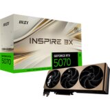 MSI Video Card Nvidia GeForce RTX 5070 12G INSPIRE 3X OC (12GB GDDR7/192bit, PCI-E Gen5, 3x DP 2.1, 1x HDMI 2.1, 1x 16-pin Power Connector, Retail) | Eponuda.ba