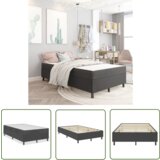 The Living Store Posteljni okvir boxspring sivo blago 120x200 cm - Boxspring Posteljni Okvir, (21737347) | Shoptok.si