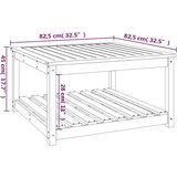  Vrtni stol sivi 82 5 x 82 5 x 45 cm od masivne borovine | shoptok.hr