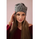 Kesi Cap with fleece Roksana K209 gray+purple | shoptok.hr