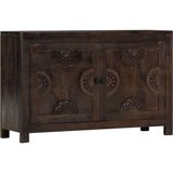 vidaXL komoda izrezljana 110x35x70 cm trden mangov les | Shoptok.si