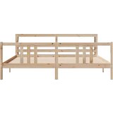 vidaXL Okvir kreveta s uzglavljem 180 x 200 cm masivna borovina | shoptok.hr