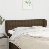  Uzglavlje s ušima tamnosmeđe 147x23x78/88 cm od tkanine | shoptok.hr