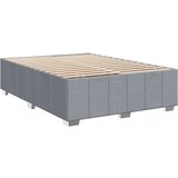 vidaXL Box spring postelja z vzmetnico svetlo siva 160x200 cm žamet | Shoptok.si