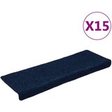 Maison Chic Preproga, Ruge za stopnice 15 kosov 65x21x4 cm modre, (22120848) | Shoptok.si