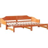  Dnevni krevet na razvlačenje voštano smeđi 90x200 cm | shoptok.hr