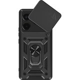 Oem Mayaxess, Ohišje za Xiaomi Redmi Note 14 4G Zaščita kamere z obročem za podporo, Črna, (5000208844) | Shoptok.si