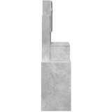  Toaletni stolić s ormarićem siva boja betona 80x35x132 cm | shoptok.hr