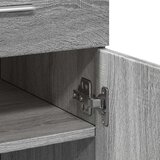  Komoda siva boja hrasta 80x42 5x93 cm od konstruiranog drva | shoptok.hr