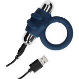 Shots Loveline - vibracijski obroček na baterije, vibracijski obroček za penis (modri) | Shoptok.si