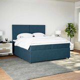  Krevet s oprugama i madracem tamnoplavi 200x200 cm baršunasti | shoptok.hr