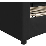  Dnevni krevet crni 100 x 200 cm od tkanine | shoptok.hr
