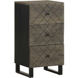vidaXL Komoda črn 40x33x75 cm trden mangov les Cene